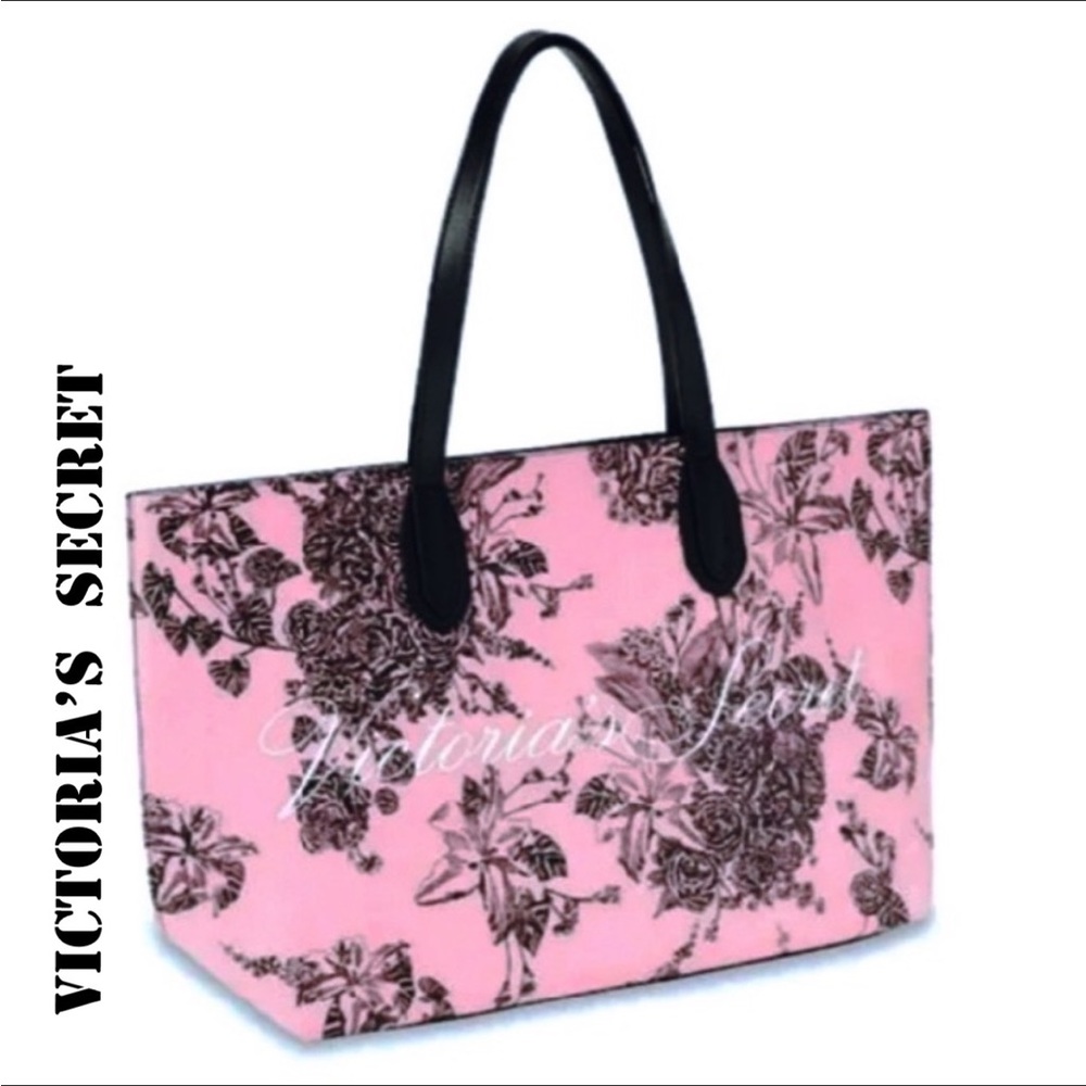 VICTORIAS SECRET LIMITED EDITION XL PINK BLACK BAG